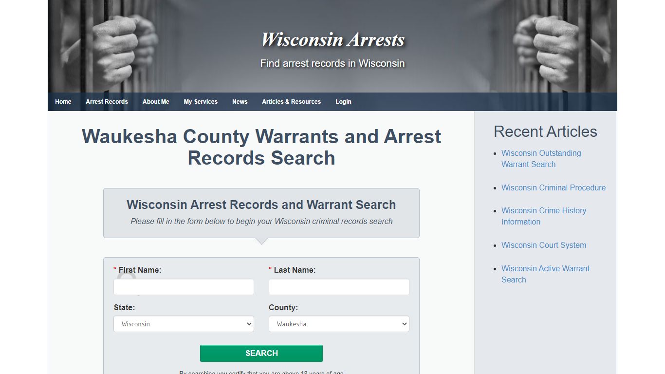 Waukesha County Warrants and Arrest Records Search